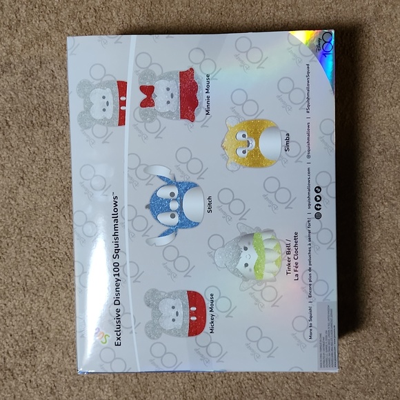 Disney 100 year anniversary box set of 5 Squishmallow NWT kellytoy - Picture 3 of 4